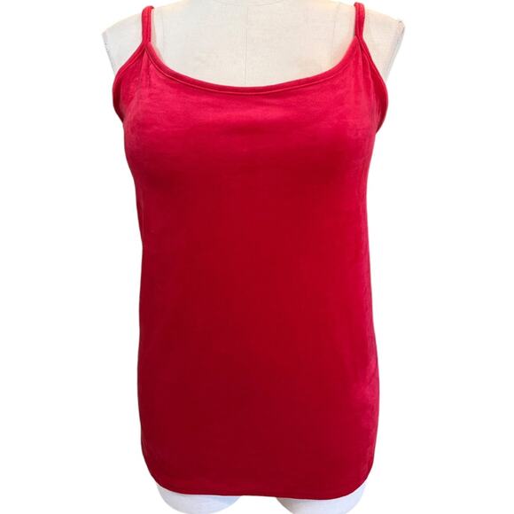 Torrid Plus Size 4 Sexy‎ Red Velvet Scoop Neck Stretchy Cami Sleep Tank Top New - Picture 1 of 3